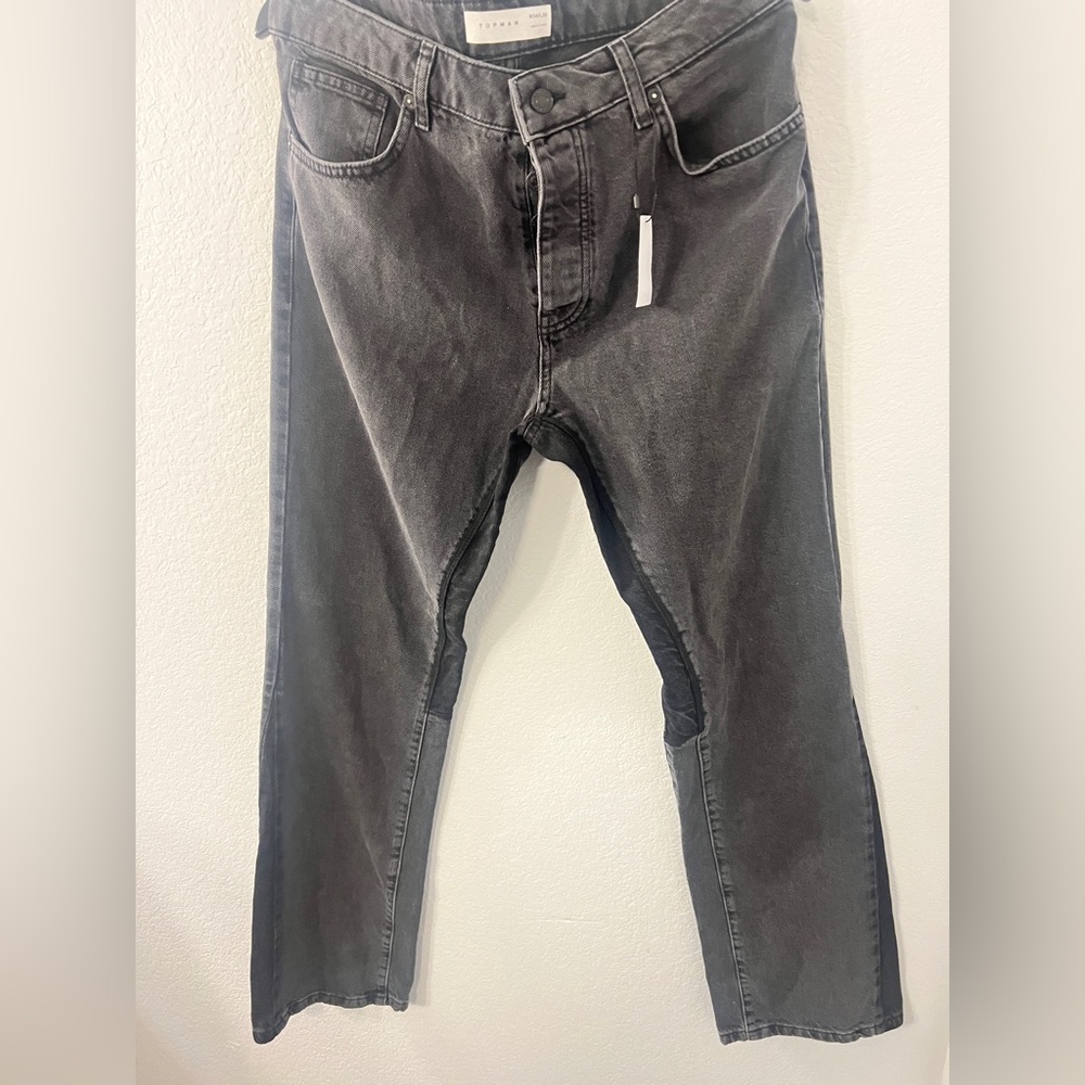 TOPMAN DENIM BUTTON FLY BNWT SIZE 34/32